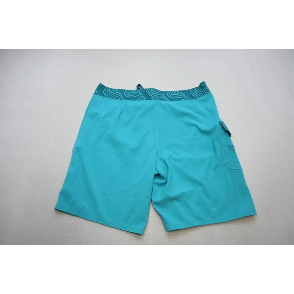 Under Armour Board Shorts HeatGear Loose Blue Athletic Water‎ Swim Mens Sz 38
